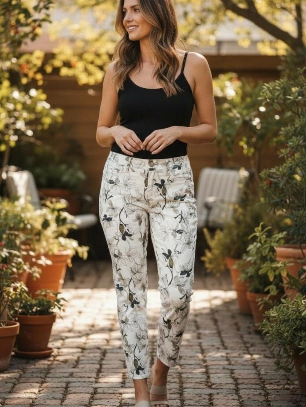 Buffalo David Bitton Havana Floral High Rise Skinny Ankle Jeans Size 18
